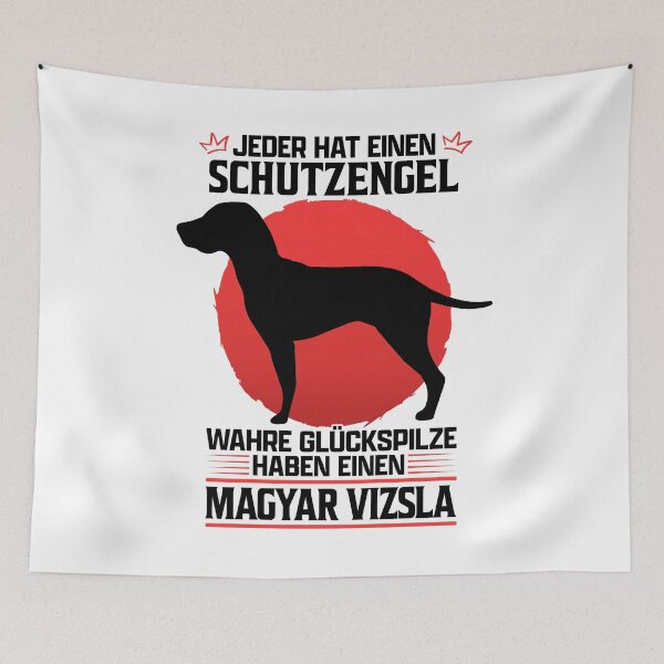 Item preview, Magyar Vizsla Guardian Angel Pointing Dog saying designed and sold by madgrfx.