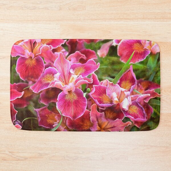 Item preview, Orangish Pink Late Spring Irises designed and sold by SeaChangeDesign.