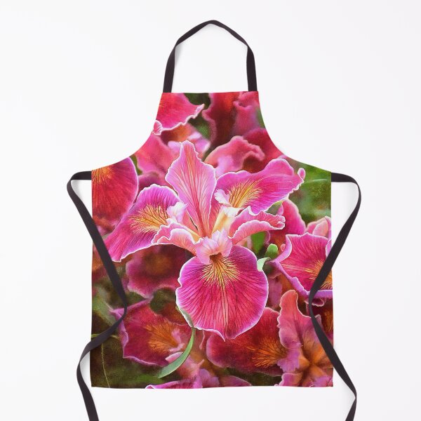 Item preview, Orangish Pink Late Spring Irises designed and sold by SeaChangeDesign.