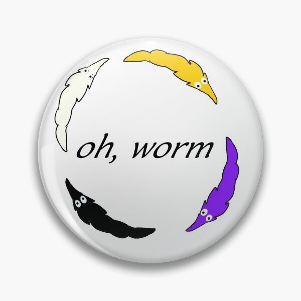 Item preview, "oh worm" (Nonbinary) designed and sold by Tuesday87.