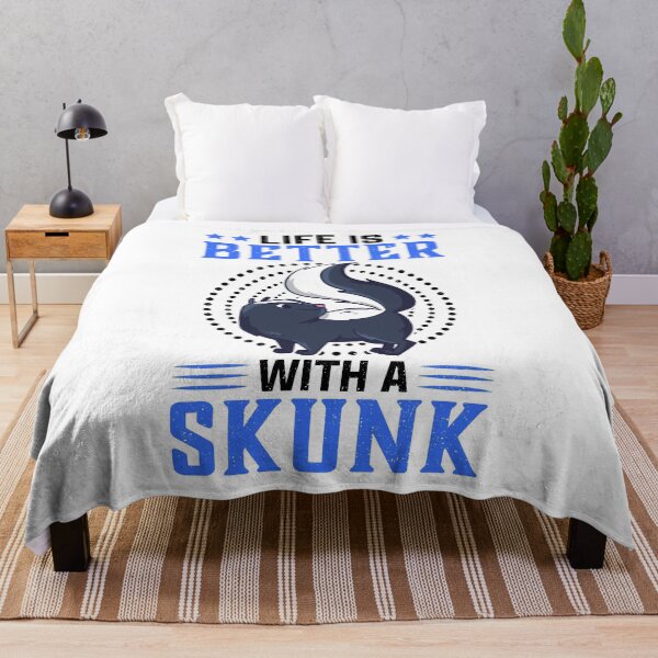 Item preview, Life is better with skunk stink badger saying designed and sold by madgrfx.