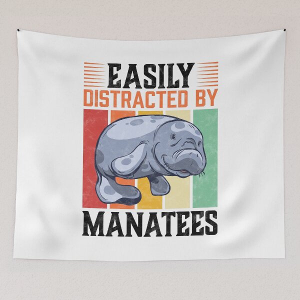 Item preview, Easily distracted by manatee marine mammals designed and sold by madgrfx.
