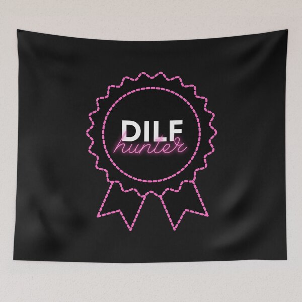 Item preview, DILF Hunter Black-Pink Ribbon designed and sold by CaitU.