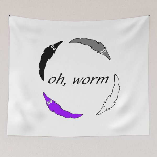 Item preview, "oh worm" (Asexual) designed and sold by Tuesday87.