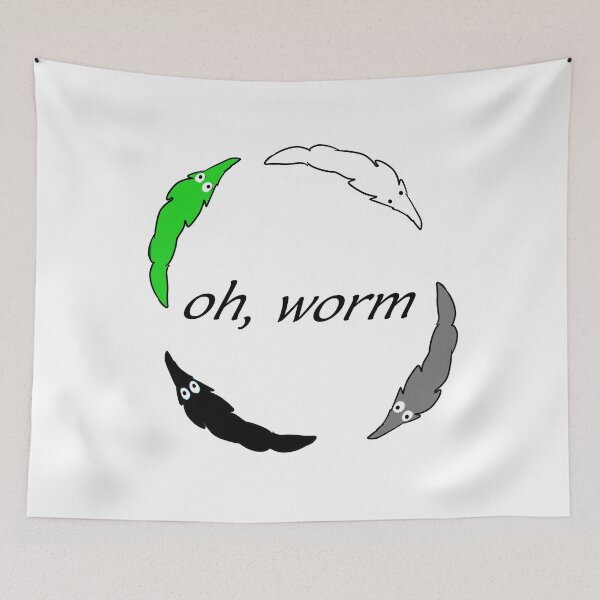 Item preview, "oh worm" (Aromantic) designed and sold by Tuesday87.