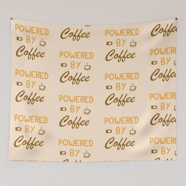 Item preview, Powered by coffee  designed and sold by FunPunStickers.