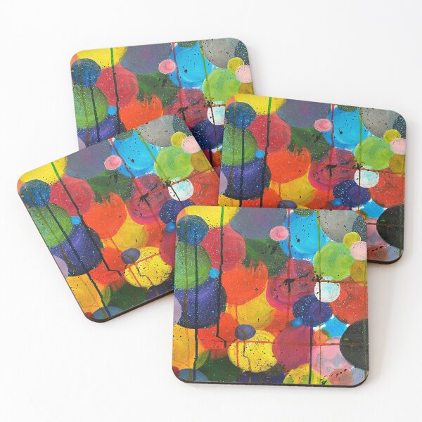 Item preview, Abstract Art: (v.1.0) Bubbles + Colors + Splatters (Version 1.0: Small Bubble Pattern)  designed and sold by VONTARIA.