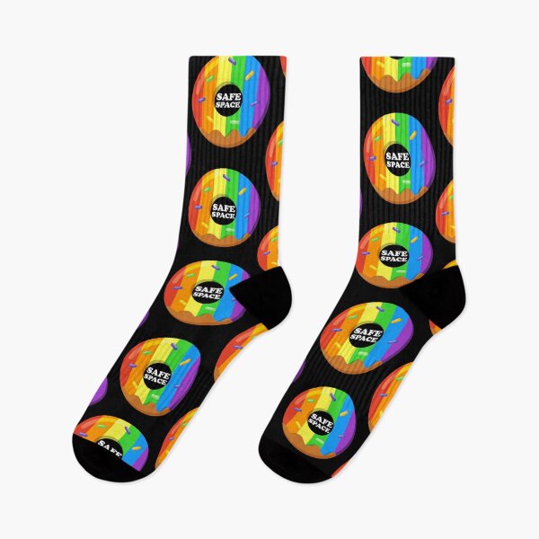 Item preview, Rainbow Doughnut LGBTQ Sign Safe Space Equality designed and sold by aronia.