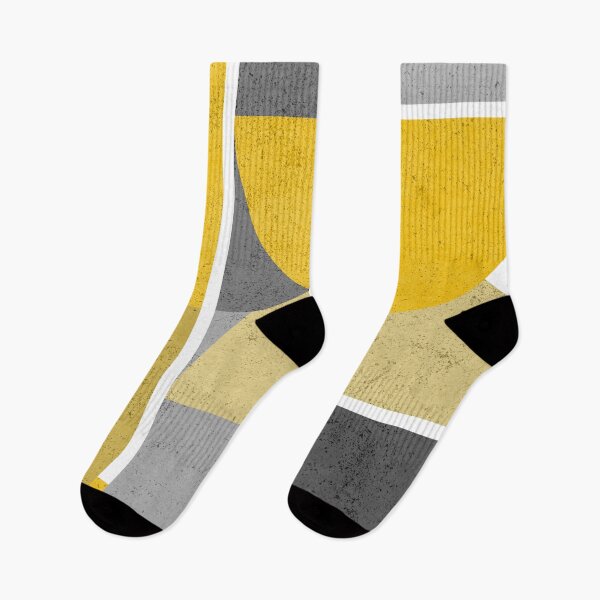 Item preview, Modern Yellow & Gray Geometric designed and sold by dreamprint.