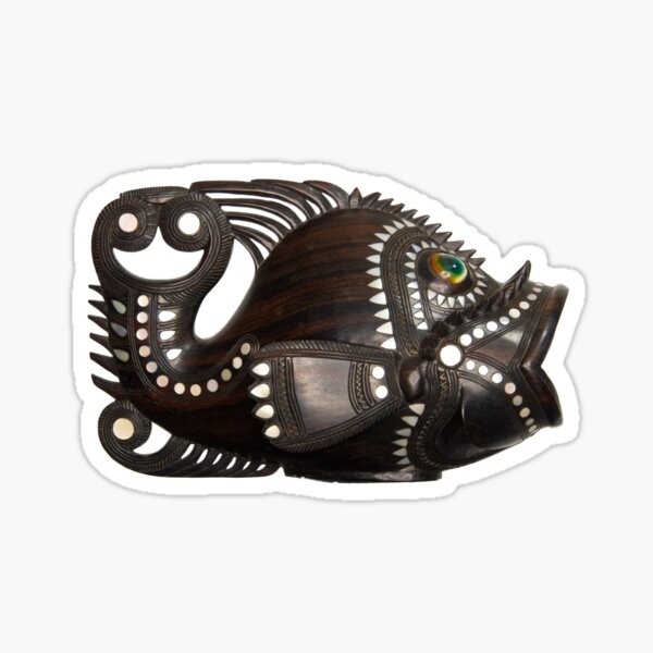 Trobriand Island Fish (Larry) Sticker