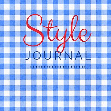 Artwork thumbnail, Style Journal Blue Gingham by ChicMarie