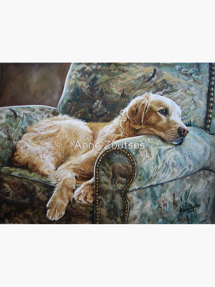 Golden Retriever in Chair by AnneZ