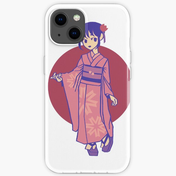 Girl in kimono iPhone Soft Case