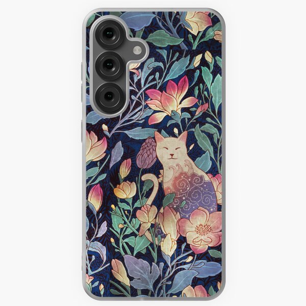 Cat and Magnolia Samsung Galaxy Soft Case