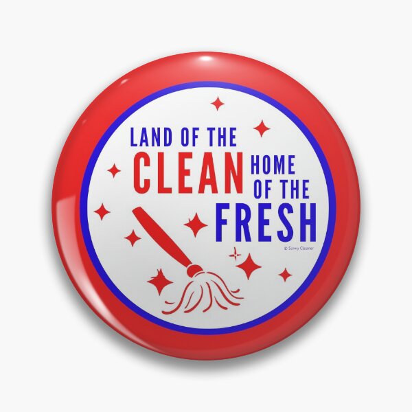 Item preview, Land of the Clean Home of the Fresh Patriotic 4th of July Cleaning Fun designed and sold by SavvyCleaner.