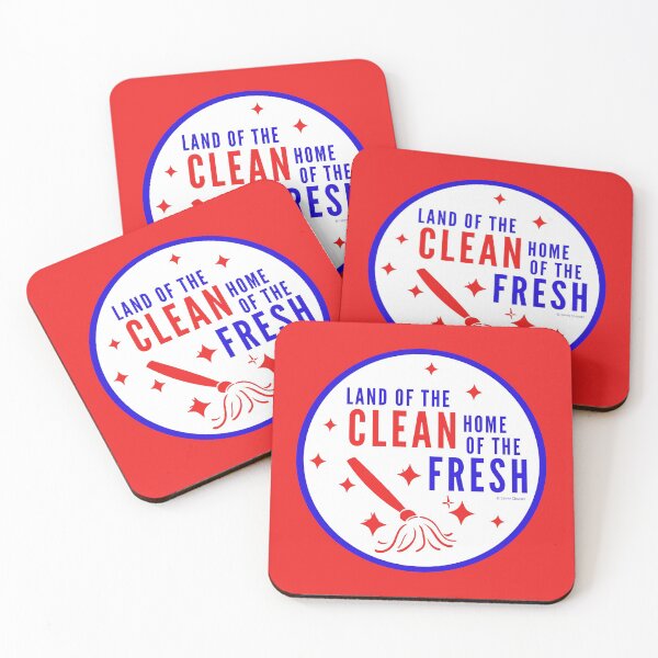 Item preview, Land of the Clean Home of the Fresh Patriotic 4th of July Cleaning Fun designed and sold by SavvyCleaner.