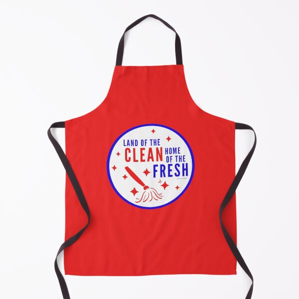 Item preview, Land of the Clean Home of the Fresh Patriotic 4th of July Cleaning Fun designed and sold by SavvyCleaner.