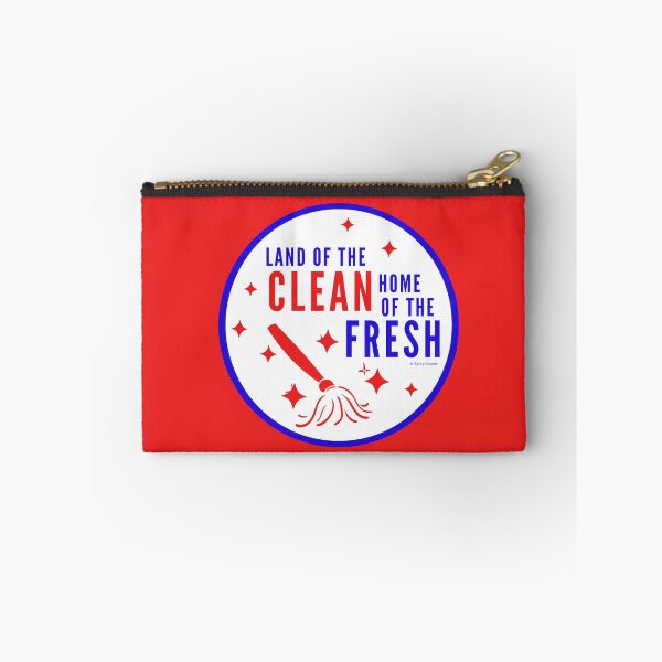 Item preview, Land of the Clean Home of the Fresh Patriotic 4th of July Cleaning Fun designed and sold by SavvyCleaner.