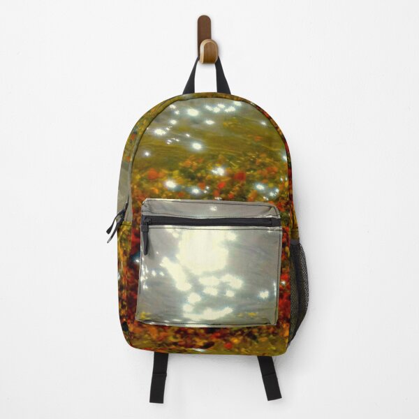 Item preview, Sunlight sparkle on water and vibrant red stones coastal memories designed and sold by glowvim.