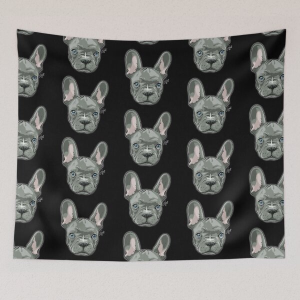 Item preview, Blue - The French Bull Dog Puppy (No Background) designed and sold by doodleeightytwo.