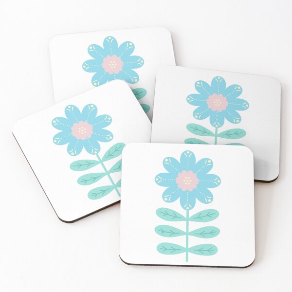 Item preview, Yellow, Blue and Pink Flower designed and sold by daisyandlime.