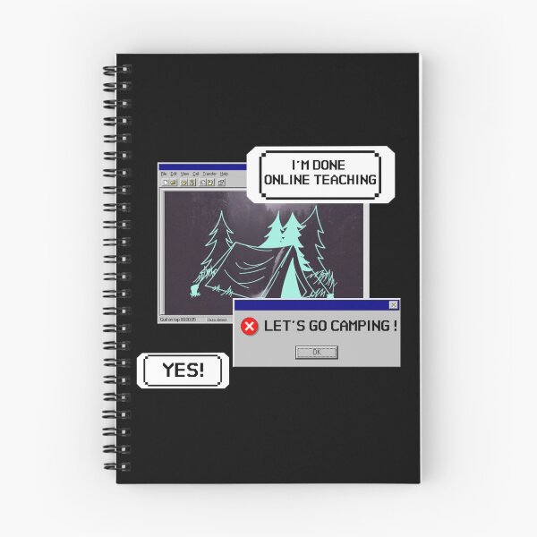 Item preview, I'm done online teaching, let's go camping.  designed and sold by subtleday.