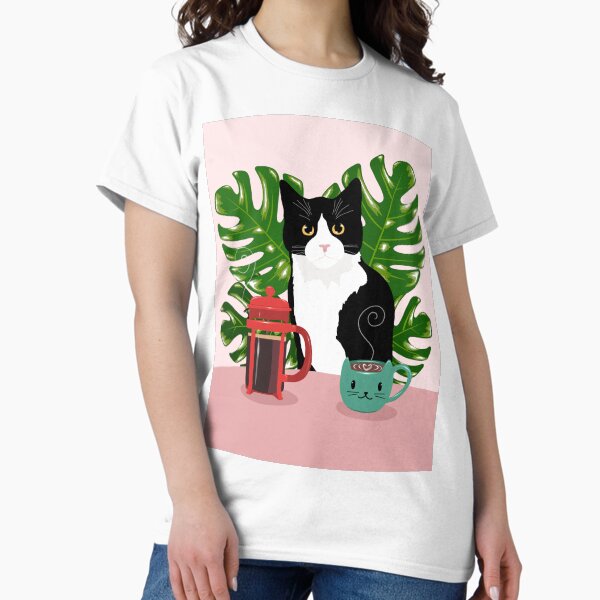 Item preview, Tuxie Cat and Coffee designed and sold by KilkennyCat Art.