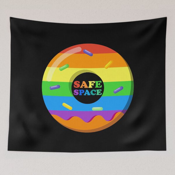 Item preview, Sprinkle Rainbow Donut LGBTQ Sign Safe Space designed and sold by aronia.