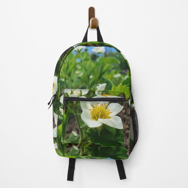 Item preview, Strawberry flowers photography print designed and sold by orangerinka.