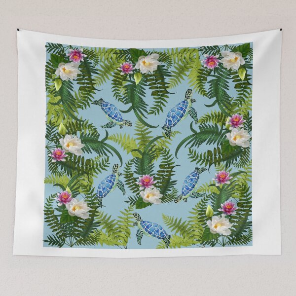 Item preview, Tortoise and Flower designed and sold by Beautiqueart.