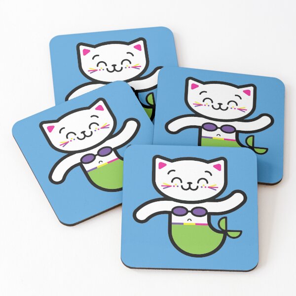 Item preview, Cute Mermaid Cat designed and sold by KittyCotton.