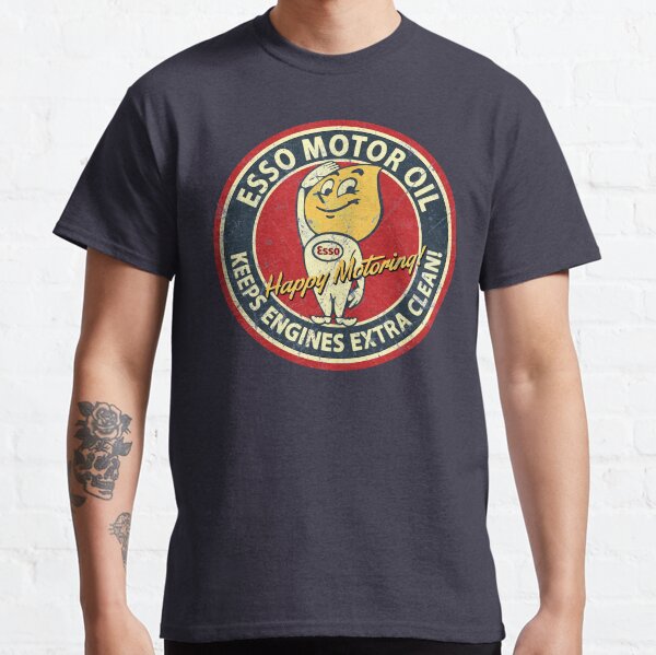 Motor Oil Esso Vintage Hapy Motoring Classic T-Shirt