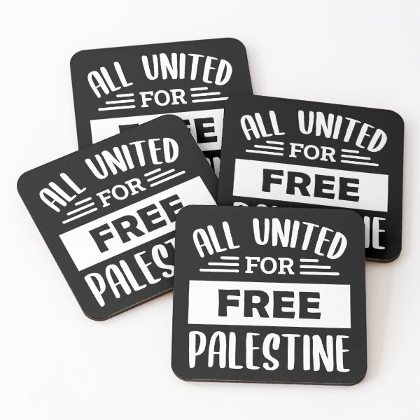 Item preview, All United For Free Palestine (Black BG) designed and sold by ClaudiaGrosso.