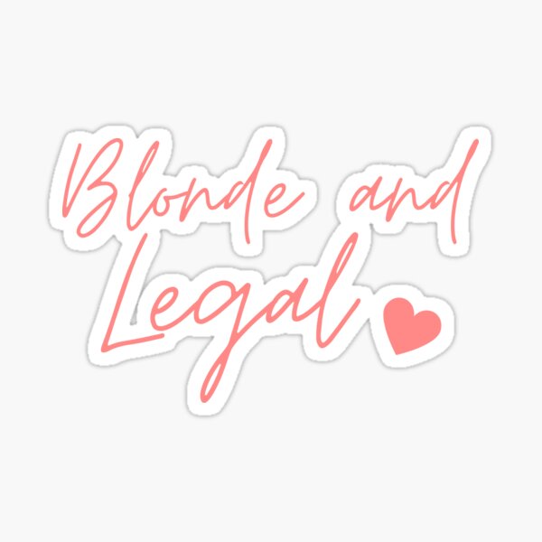 Artikelvorschau, Blond und legal! entworfen und verkauft von g-raph.