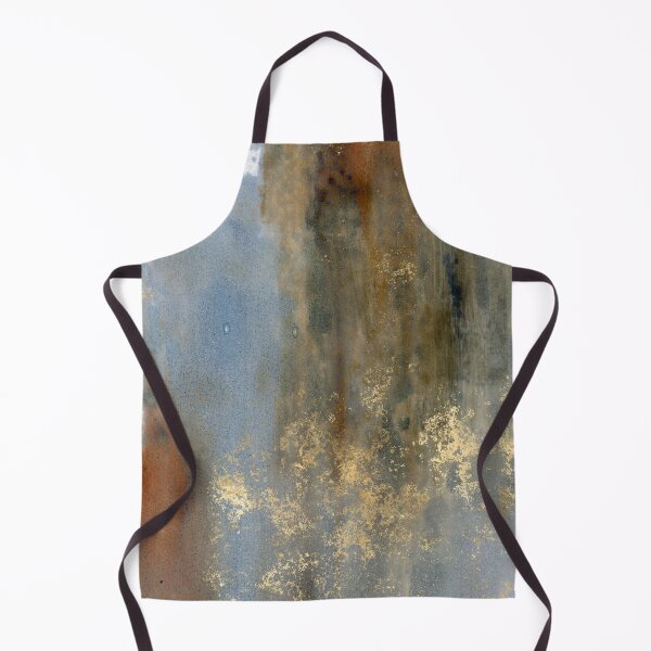 Artikelvorschau, Abstrakter Kunstdruck der Mitte des Jahrhunderts in Goldstaub, Blau, Orange entworfen und verkauft von Sohee Jin.