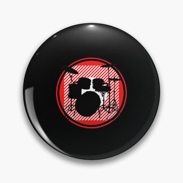 Item preview, Drum Set "Black Red White Design" designed and sold by ProfusionPro.