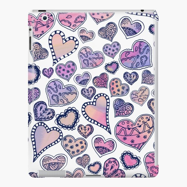 Hippie hearts - Pink iPad Snap Case