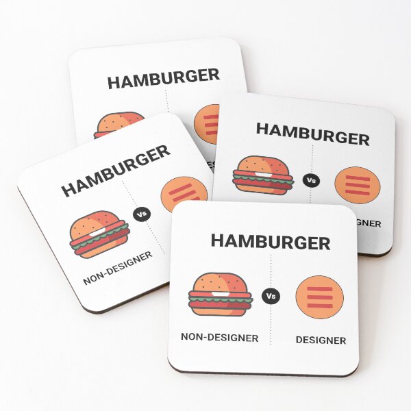 Item preview, HAMBURGER: Difference of Non-Designer and Designer designed and sold by bosilvercat.