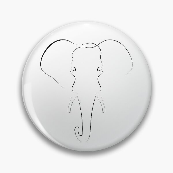 Item preview, Elephant | One Line Art | Minimal Art | One Line Artist | Minimalist designed and sold by One-Line-Artist.