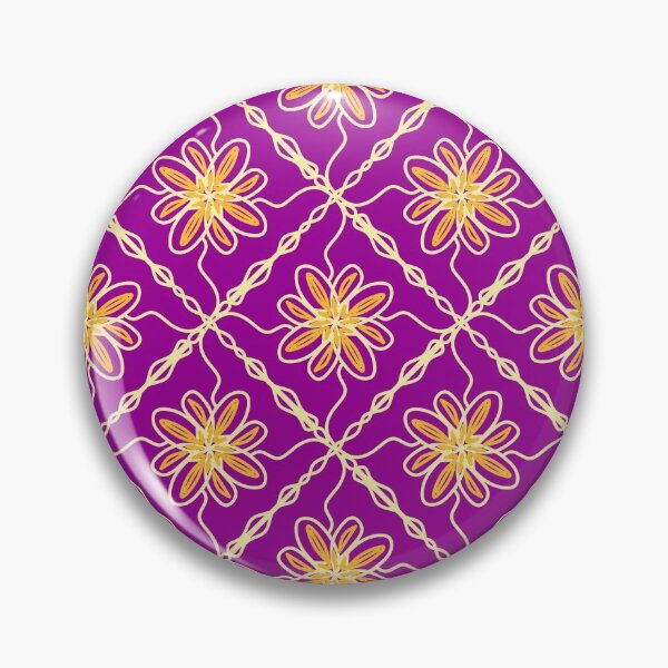 Artikelvorschau, floral springtime magenta golden entworfen und verkauft von Chakraflowerdesign.