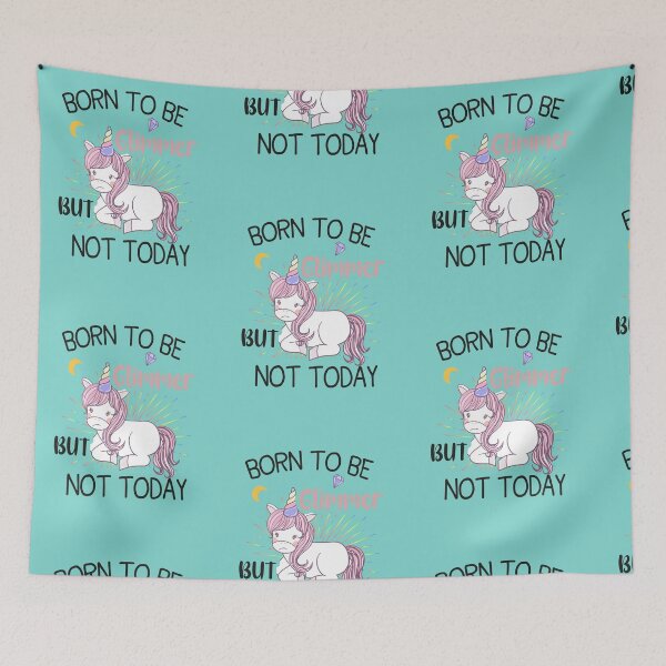 Item preview,  Born To Be Glimmer But Not Today Lazy Unicorn Gift,Cute Gift Idea For Girlfriend   designed and sold by Rassitni.