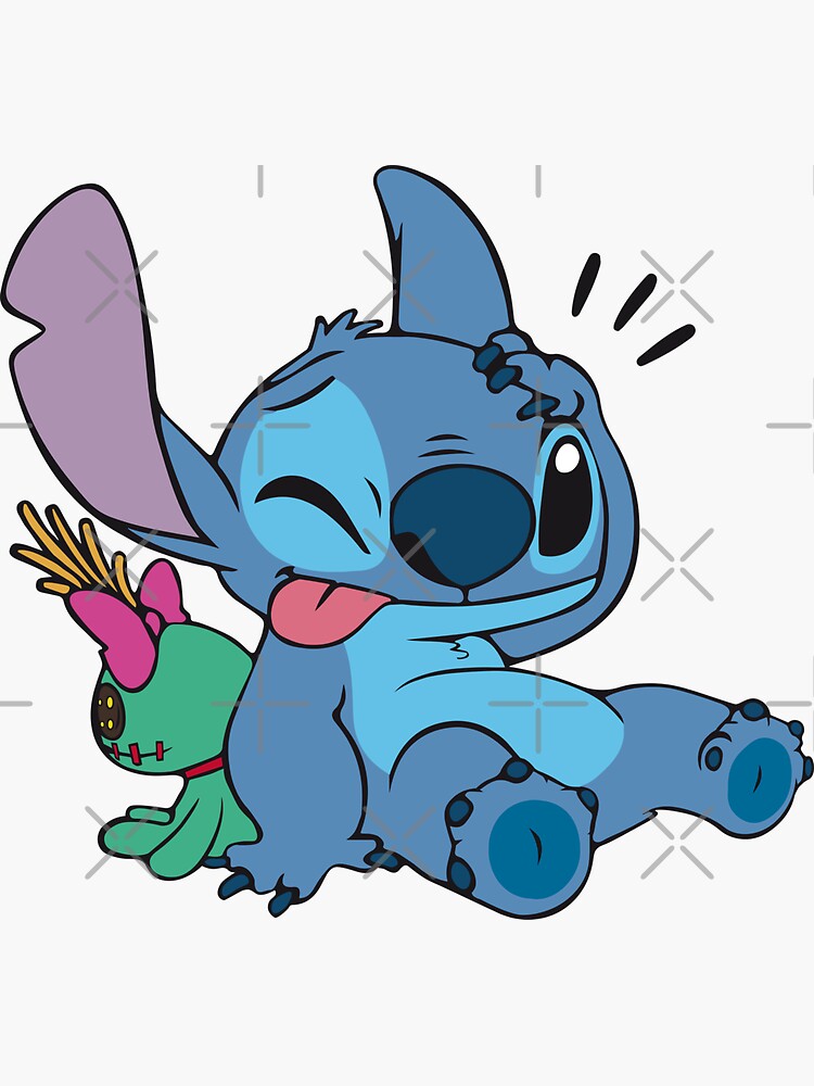 Stitch and Doll  Sticker for Sale by FalChi
