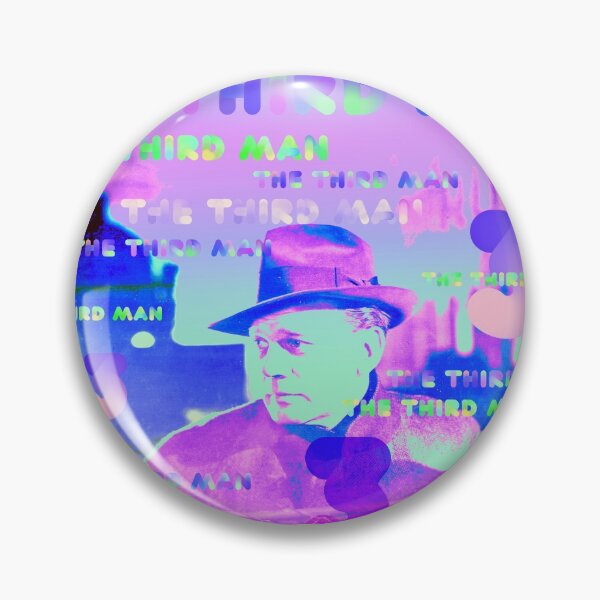 Item preview, Orson Welles, the third man, neon, officially licensed fan art designed and sold by Mauswohn.