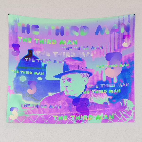 Item preview, Orson Welles, the third man, neon, officially licensed fan art designed and sold by Mauswohn.
