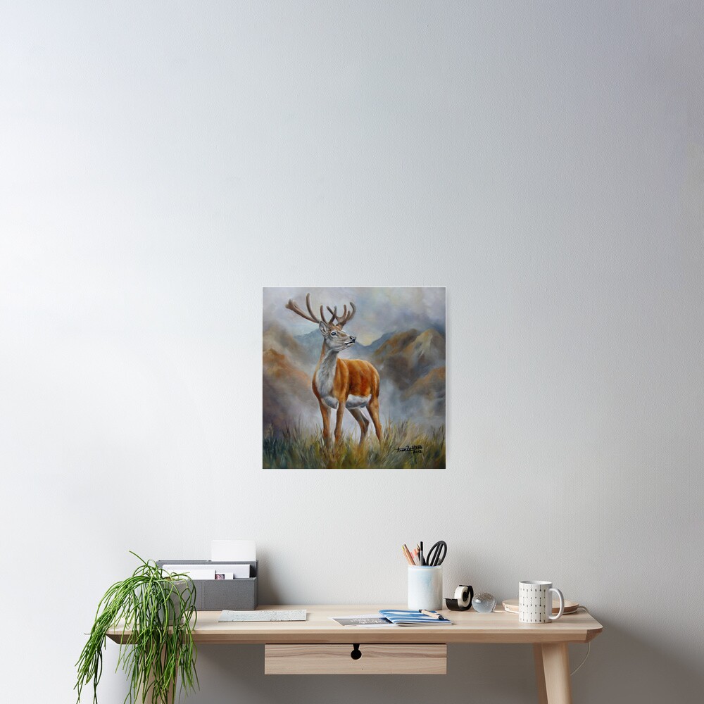 Prince Of The Glen (red stag) Poster