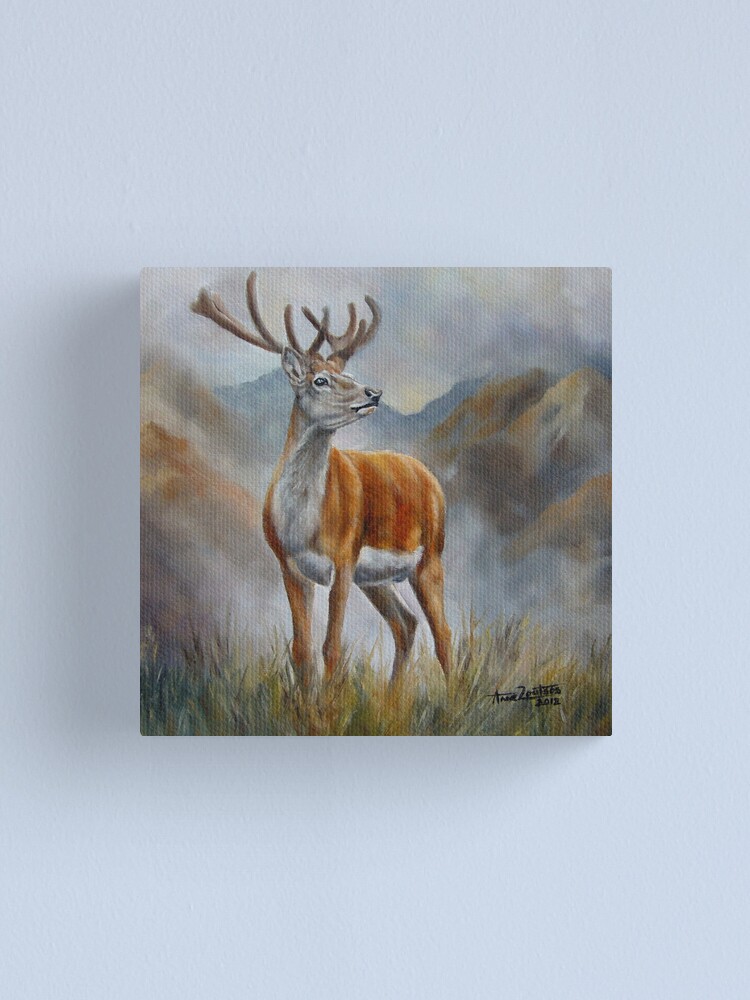Alternate view of Prince Of The Glen (red stag) Canvas Print