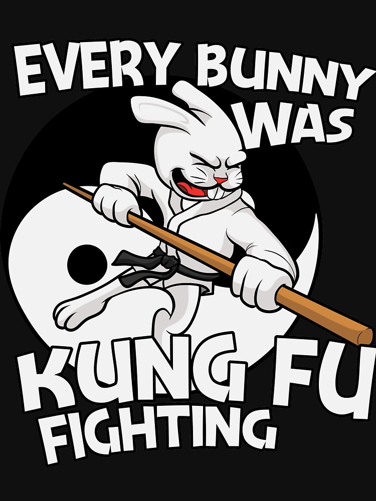 Thumbnail 7 of 7, Classic T-Shirt, Ninja Bunny Fighting Kung Fu designed and sold by Macspayne.