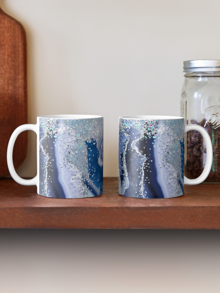 Thumbnail 2 of 6, Coffee Mug, Blue Agate designed and sold by starchim01.