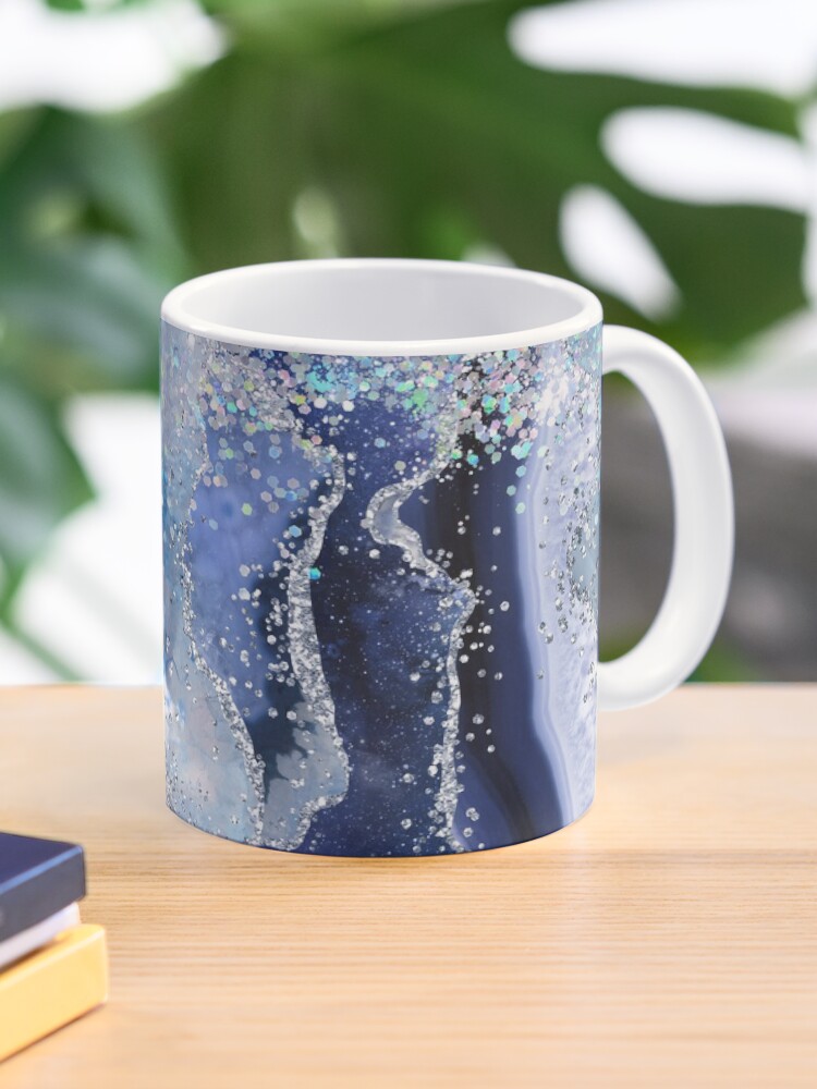 Thumbnail 1 of 6, Coffee Mug, Blue Agate designed and sold by starchim01.