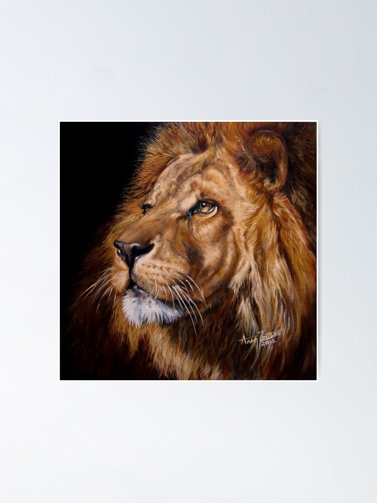 Alternate view of HRH - His Royal Highness Male Lion Poster